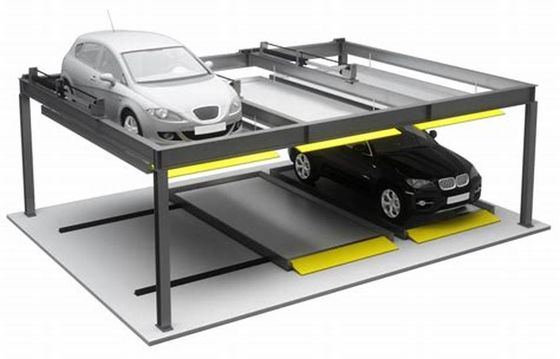 2 Lapisan Sistem Parkir Double Decker Stereoscopic Garage Car Stacker