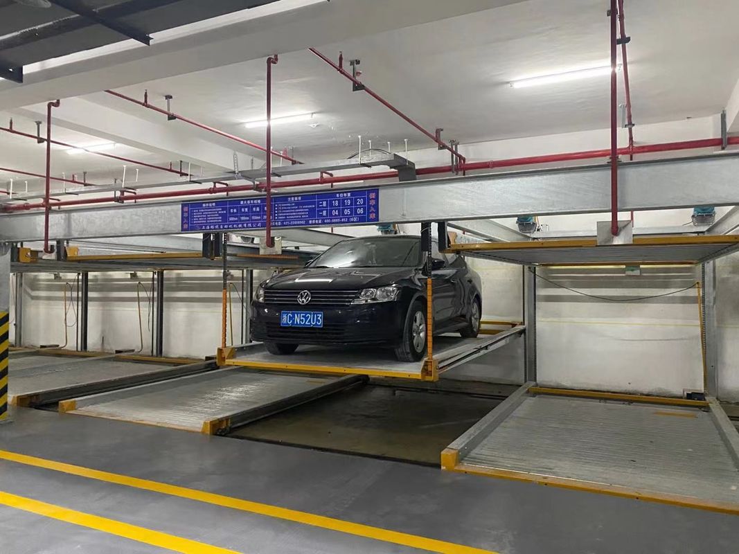 Sistem Parkir Double Decker OEM 2 Tingkat Lift Lift Garasi