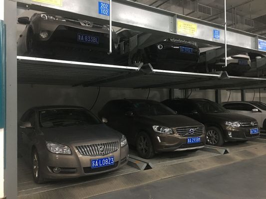 Sistem Parkir Double Decker Dua Tingkat 2000kg Lift Mobil Hidrolik Untuk Garasi