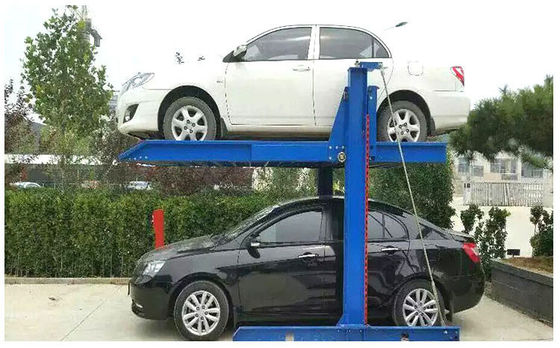 Sistem Parkir Mobil Independen Rope Drive Two Level 2 Post Garage Lift
