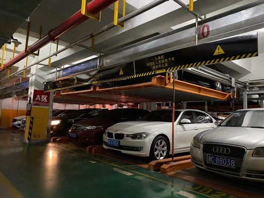 Sistem Parkir Mobil Sedan Puzzle 2 Tingkat Lift Garasi Perumahan